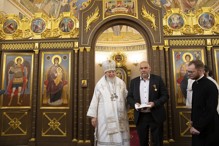 Великое освящение храма праведного Феодора Ушакова в Купавне